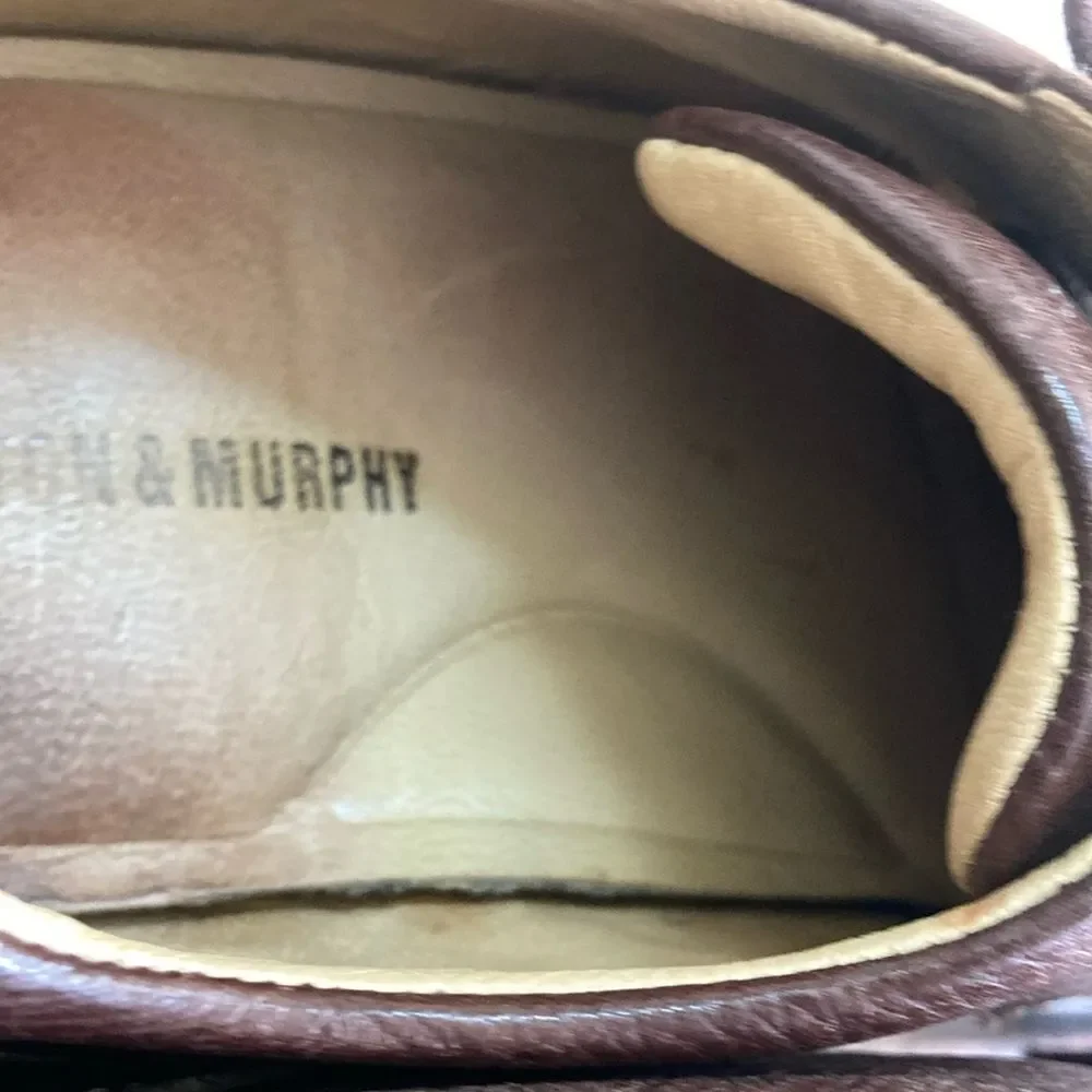 JOHNSTON & MURPHY 9.5 Wide Shuler Bicycle Unisex Oxford Dress Shoe